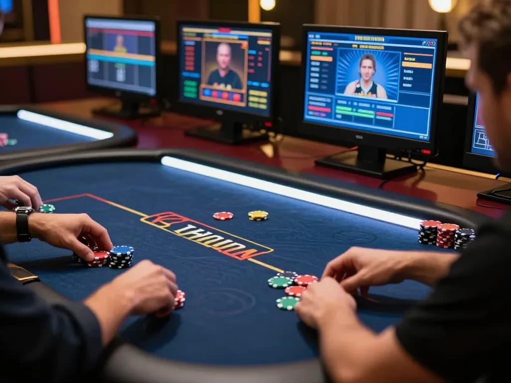Engaged players strategizing at GG88 vip online poker tables with exceptional gameplay atmosphere.