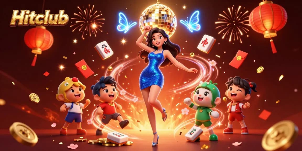 Experience thrilling gaming action at Hitclub with vibrant casino elements and a glamorous atmosphere.