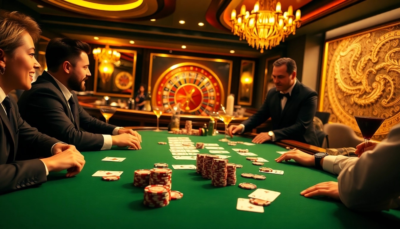 Watch players strategize at a thrilling poker table at https://jbo.center/ showcasing excitement and professional casino ambiance.