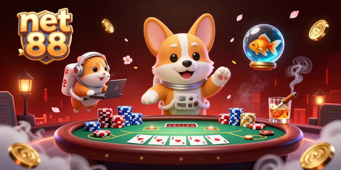 Engage with fun and rewards at net 88's space station casino featuring poker elements.
