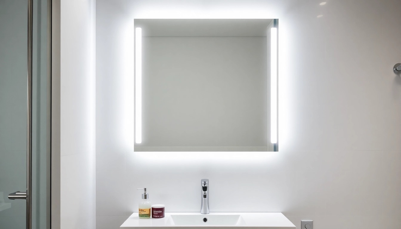 Transform your space with this elegant led mirror bathroom featuring bright illumination and sleek design.