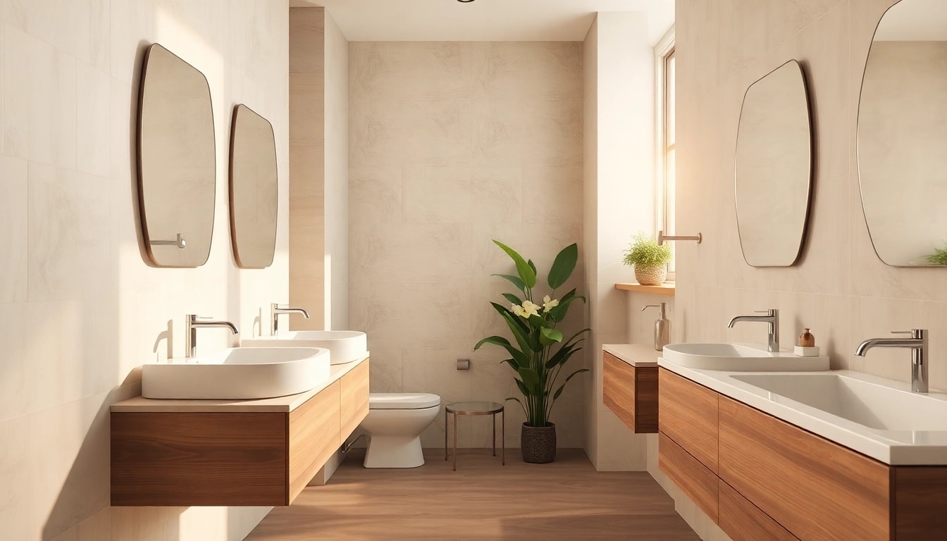 Erleben Sie sonni sanitär, elegant in einem modernen Badezimmer-Design.