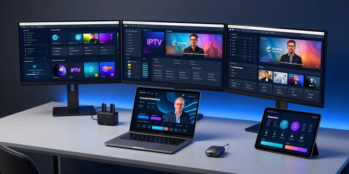 IPTV reseller workspace showcasing advanced credit management and IPTV technology.