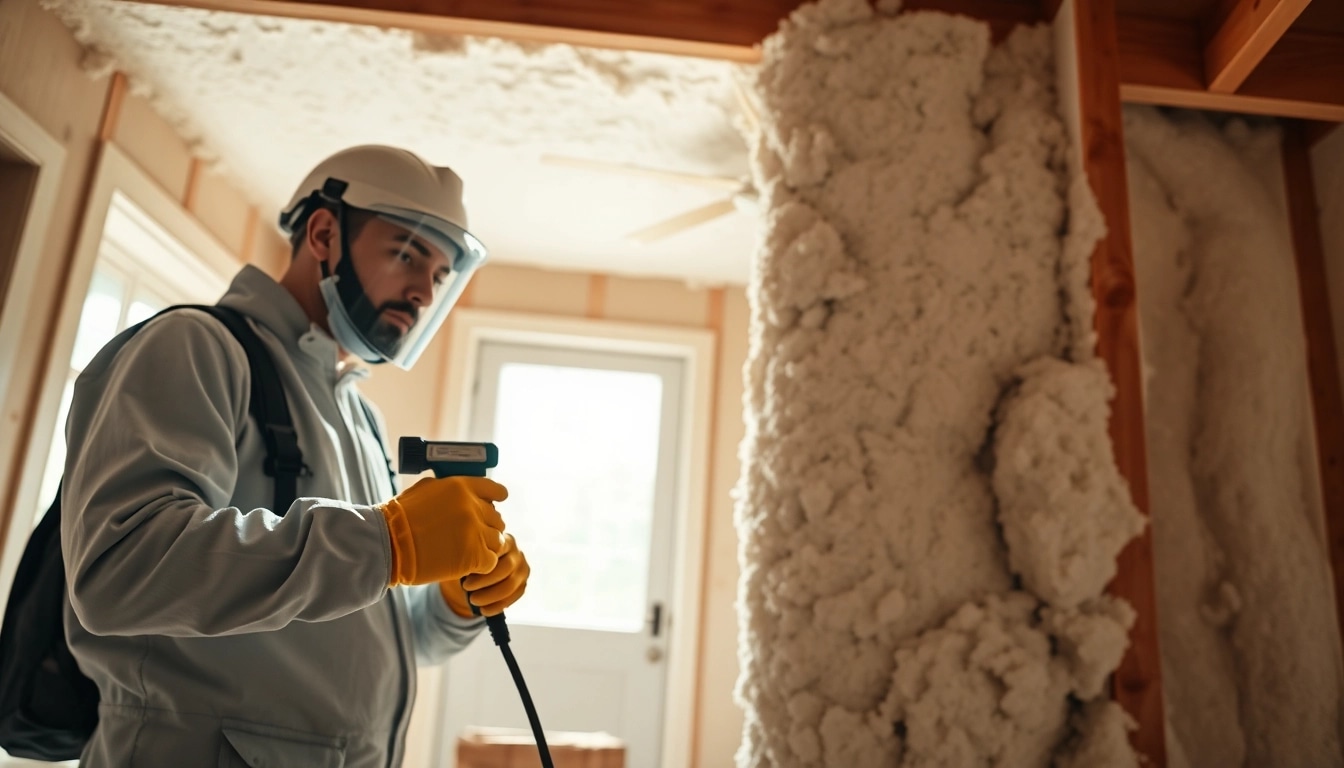 Technician executing certified spray foam removal safely and efficiently in a residential area.