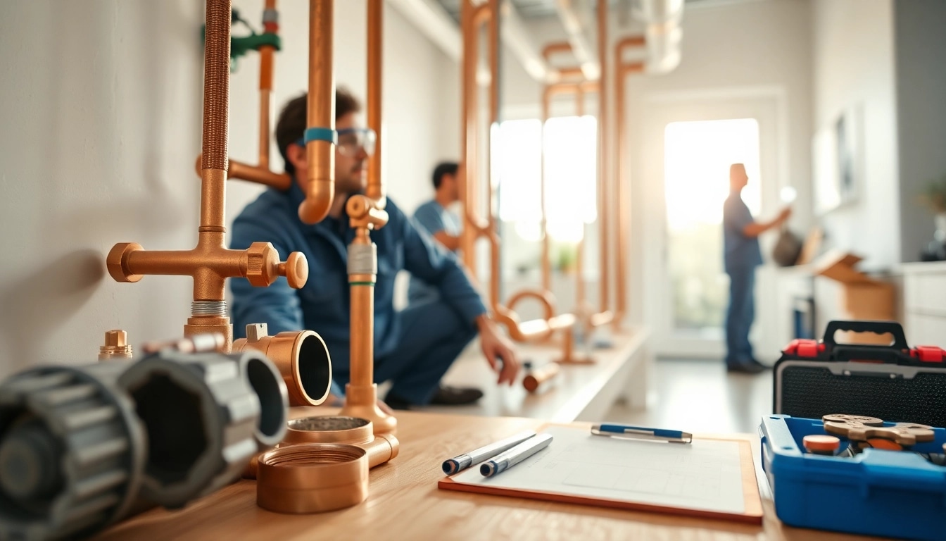 Whole house repiping services Tampa with professionals executing high-quality plumbing tasks.