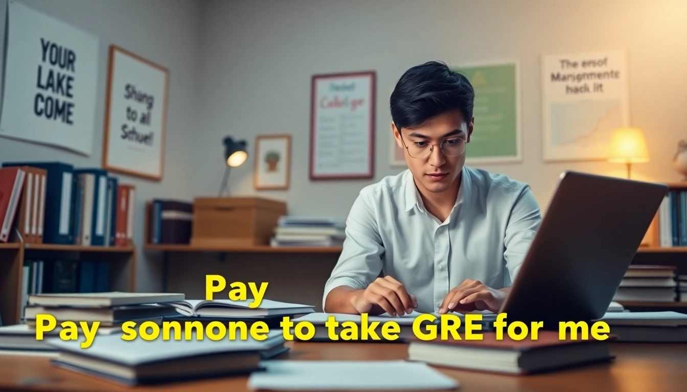 Pay someone to take GRE for me from the comfort of a well-organized study space.
