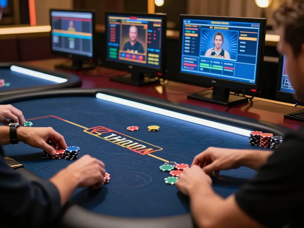 Engaged players strategizing at GG88 vip online poker tables with exceptional gameplay atmosphere.
