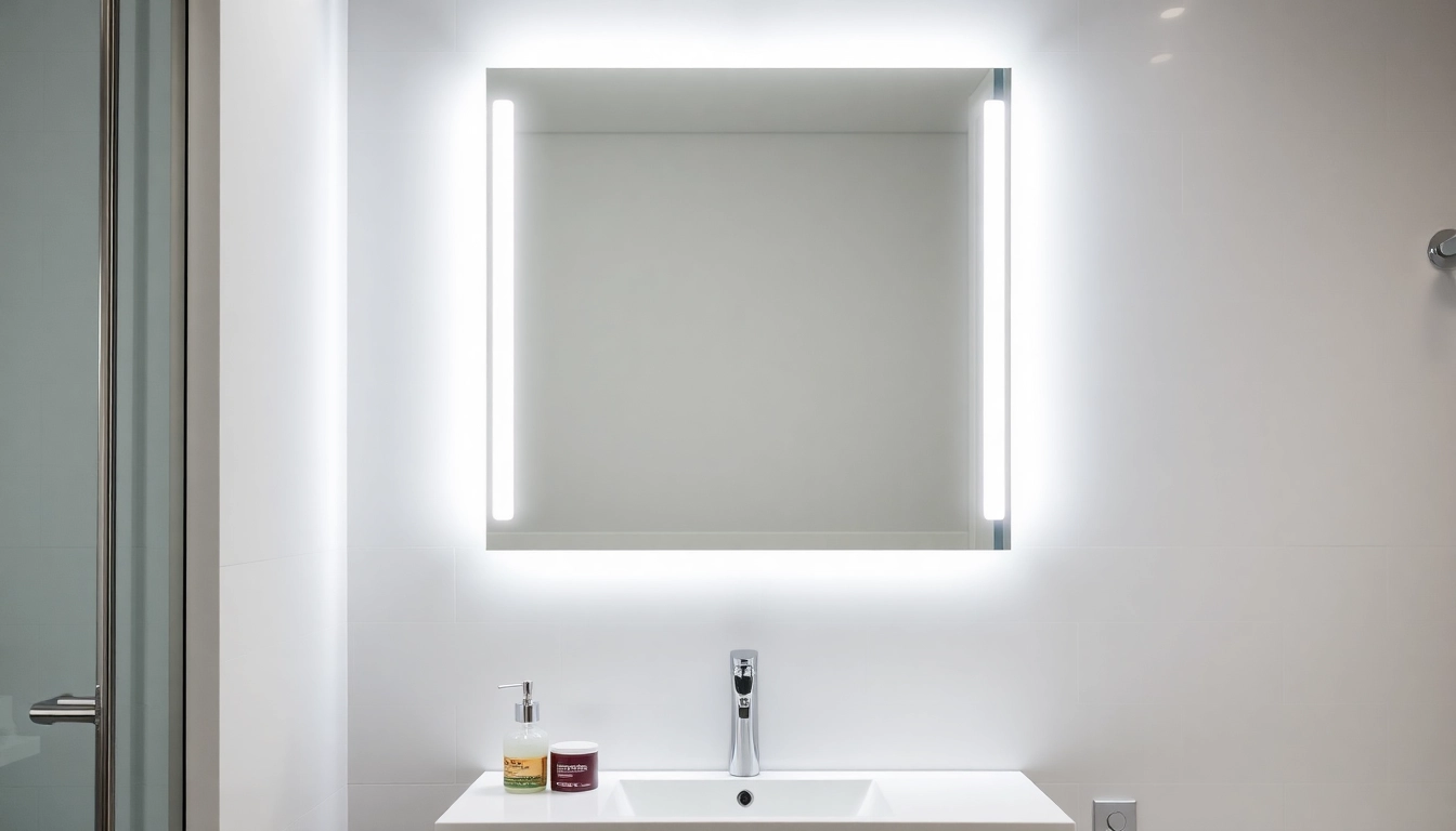 Transform your space with this elegant led mirror bathroom featuring bright illumination and sleek design.