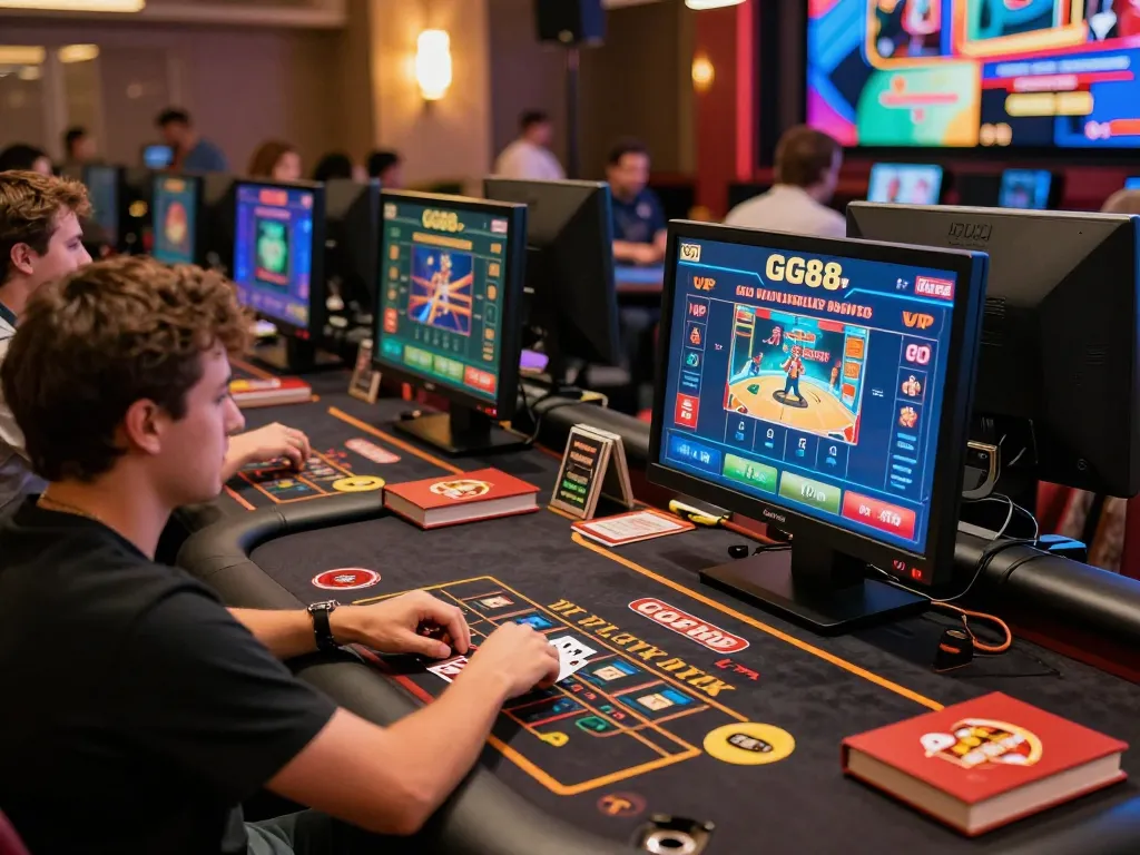 GG88 vip players strategizing their gameplay in an immersive online casino environment.