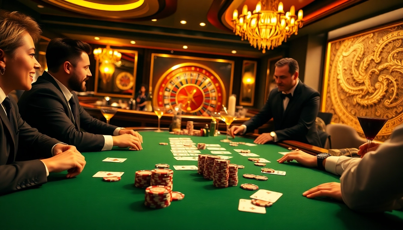 Watch players strategize at a thrilling poker table at https://jbo.center/ showcasing excitement and professional casino ambiance.