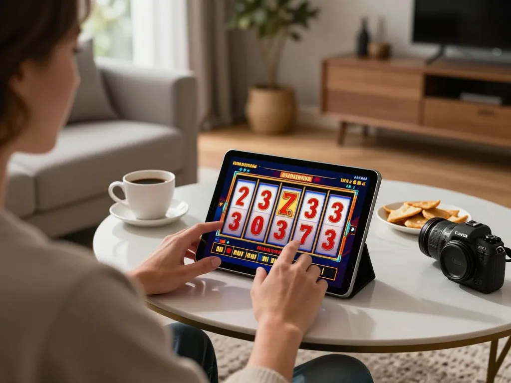 Experience online slots at https://play-hbet.com/ from your cozy home while enjoying snacks and coffee.