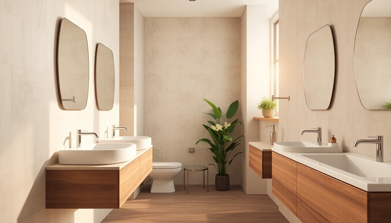 Erleben Sie sonni sanitär, elegant in einem modernen Badezimmer-Design.