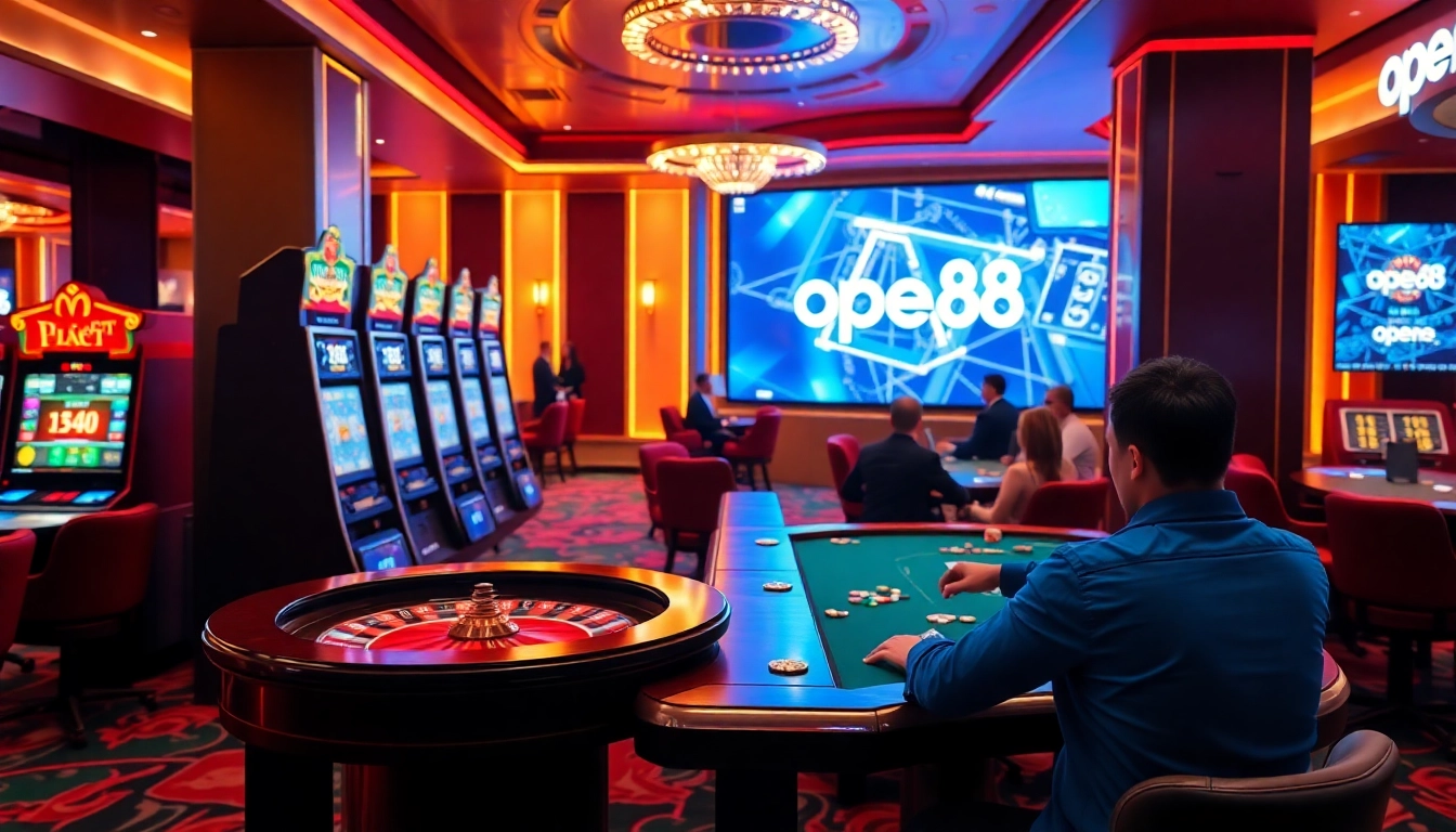 Experience the vibrant atmosphere of open88 with engaging casino games and modern designs.
