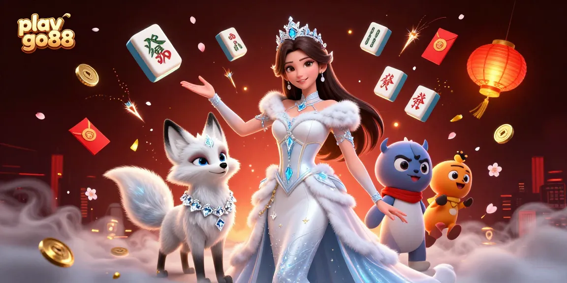 Immerse in the excitement as you play go88 with vibrant casino elements surrounded by enchanting characters and captivating visuals.