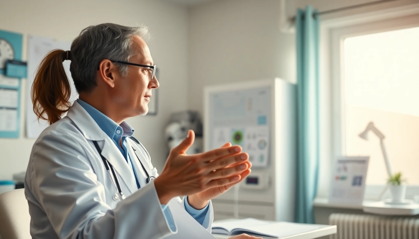 Tirzepatide discussion in a professional healthcare setting, showcasing doctor and patient interaction.