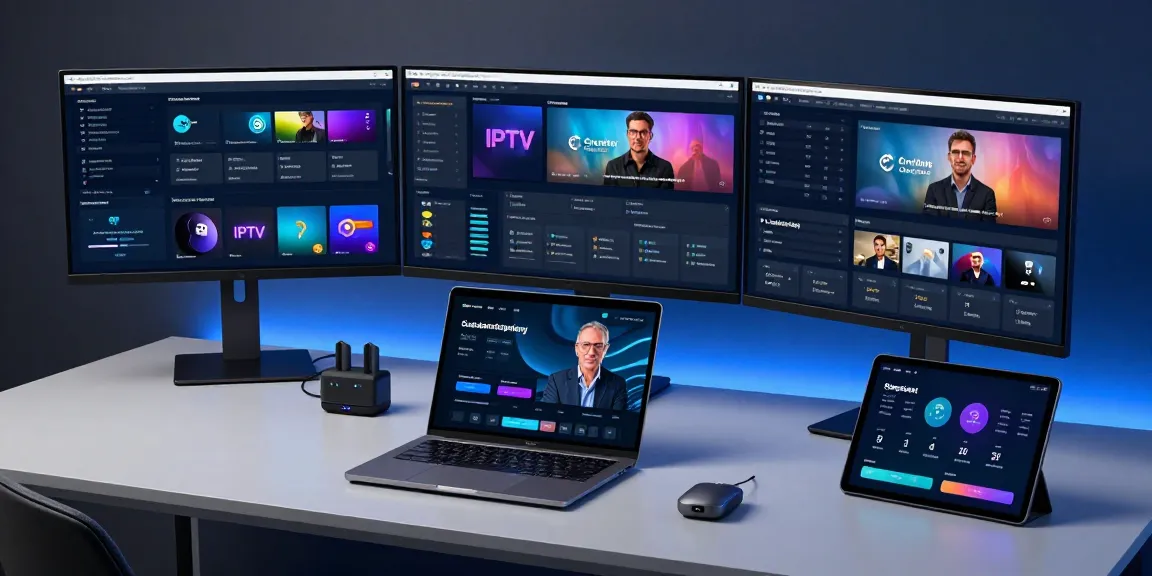 IPTV reseller workspace showcasing advanced credit management and IPTV technology.
