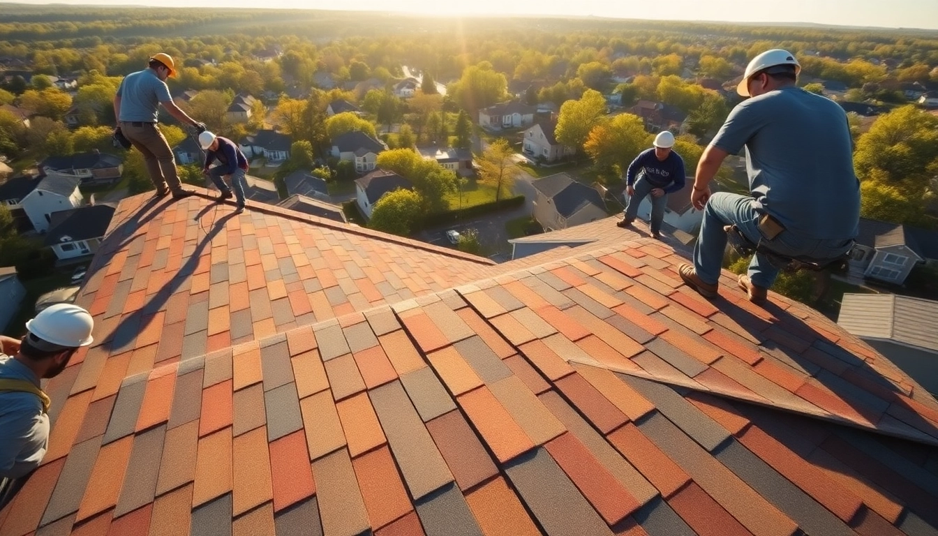 Roofing installation professionals at work in South Jersey, showcasing quality craftsmanship.
