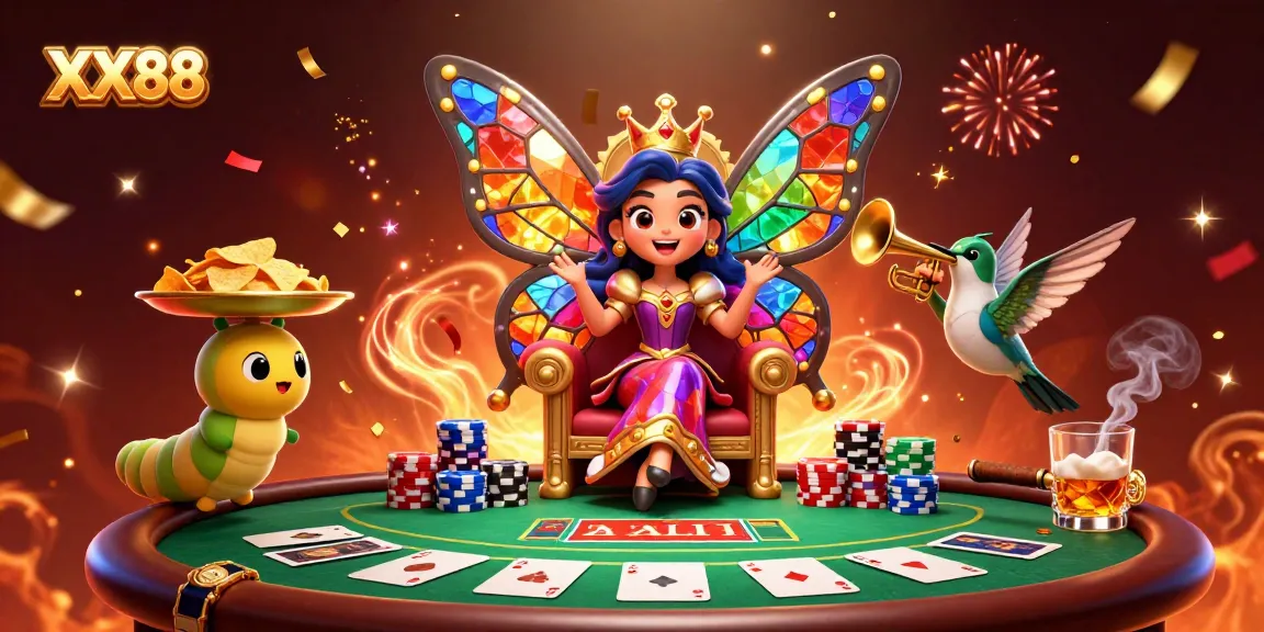 Engage in dynamic poker action with XX88, showcasing a vibrant game scene filled with excitement!