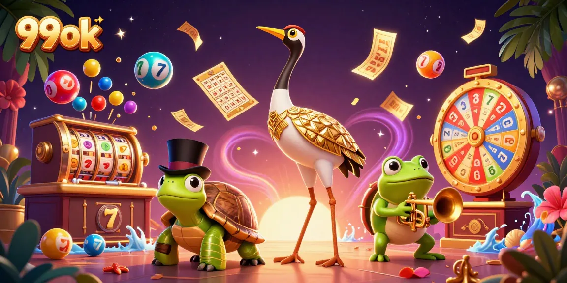Experience thrilling games at 99ok with vibrant slot reels and dynamic casino elements.
