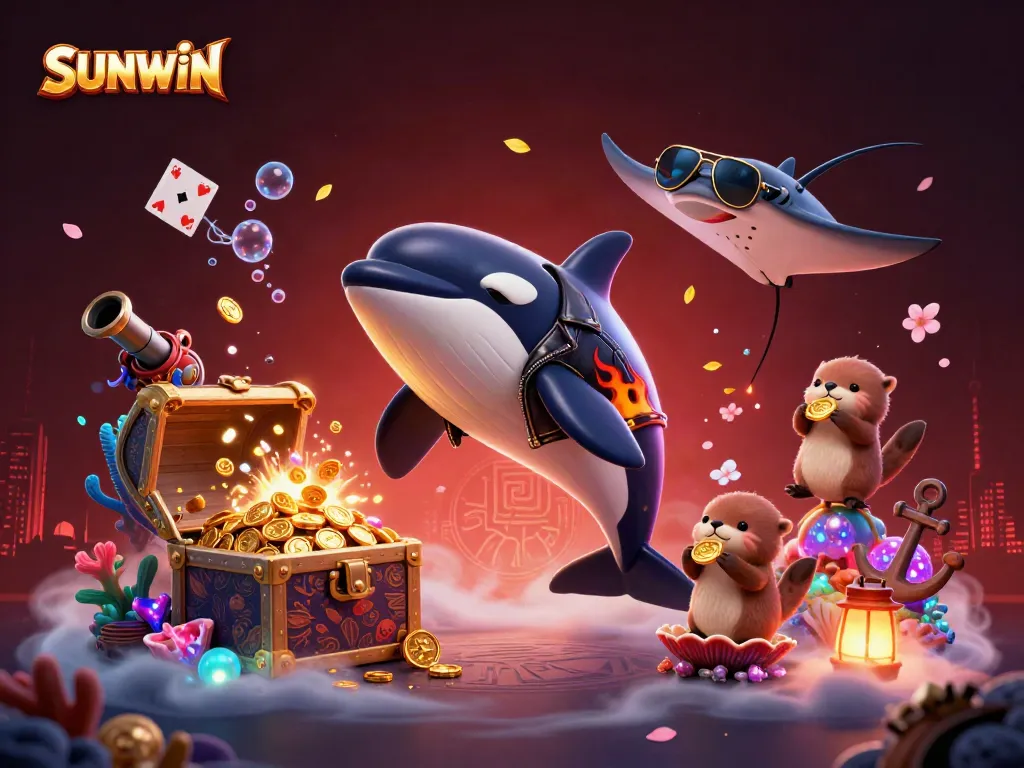 SUNWIN engages players with exciting gaming action featuring sea creatures and treasure elements.