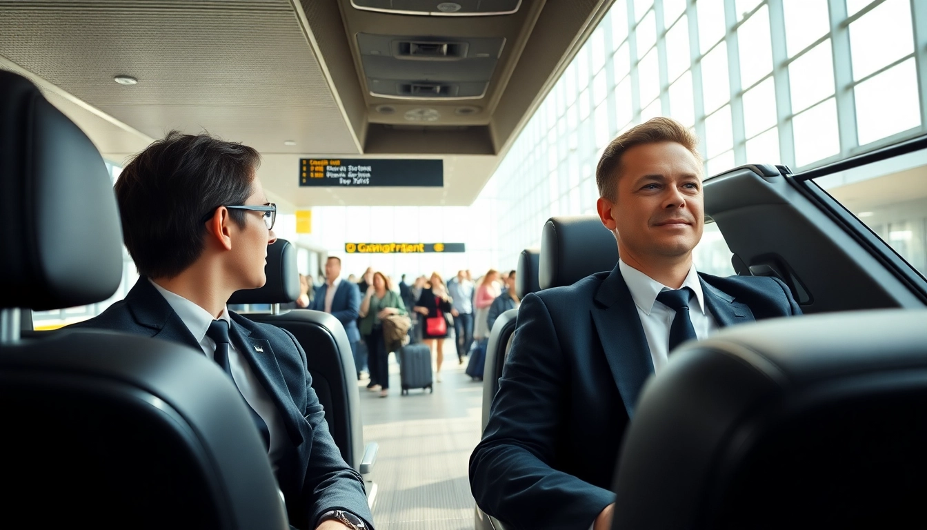 Travelers arriving at Gatwick Airport utilizing efficient taxi services.