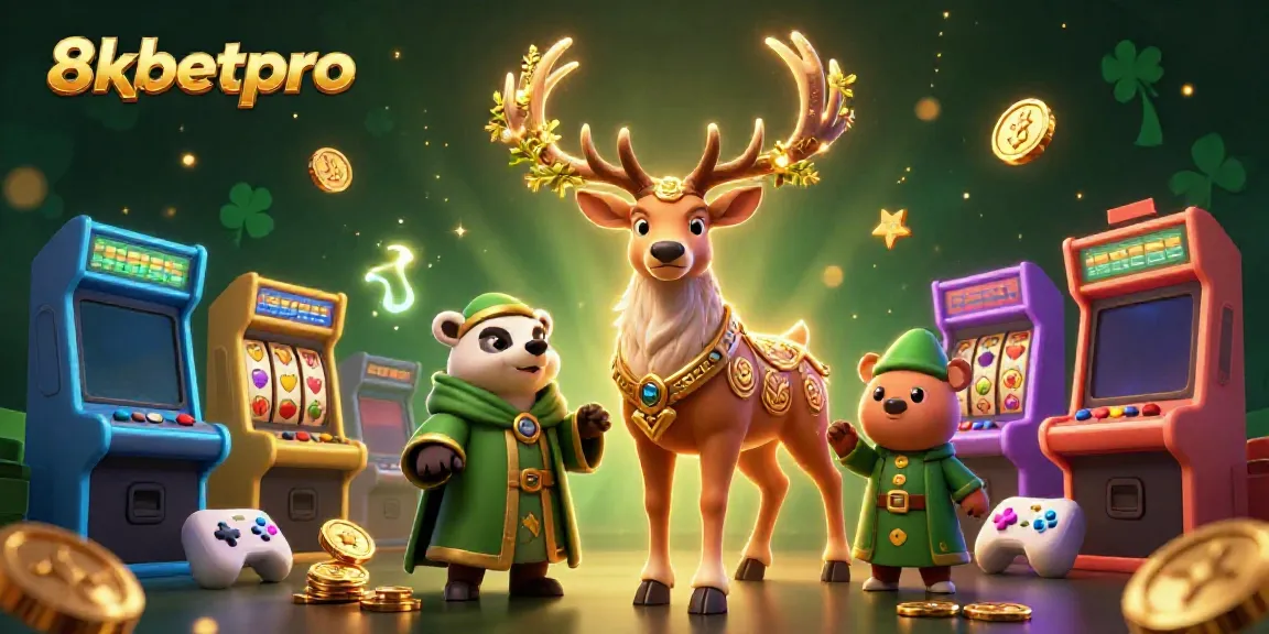 Engage with thrilling slots and jackpots featuring 8xbetpro's magical druid and badger duo.
