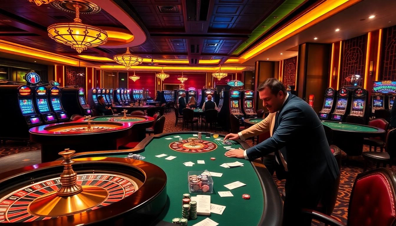 Experience high-stakes poker excitement at luongsontv in a luxurious casino setting.