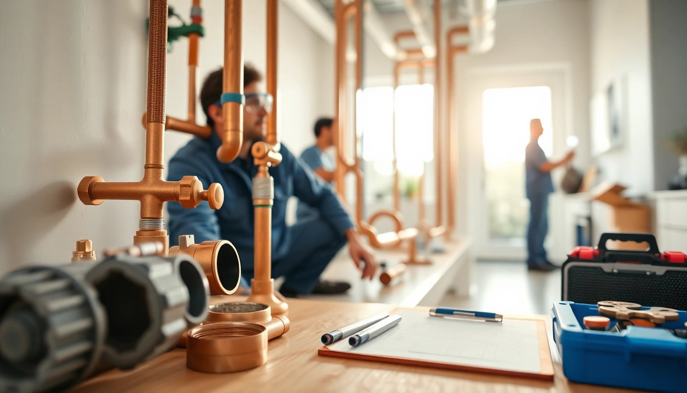 Whole house repiping services Tampa with professionals executing high-quality plumbing tasks.