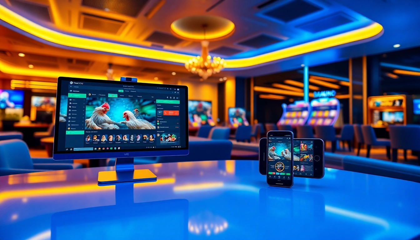 Live betting experience at dagawin.live in a modern gaming setting.