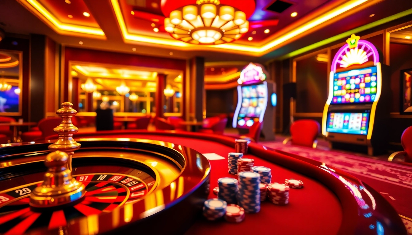 WW88 casino scene showcasing exciting table games and vibrant slot machines.