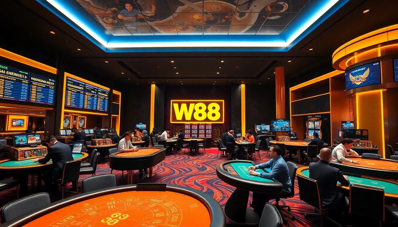 Experience vibrant online gaming at W88.nyc with exciting casino tables and engaging players.
