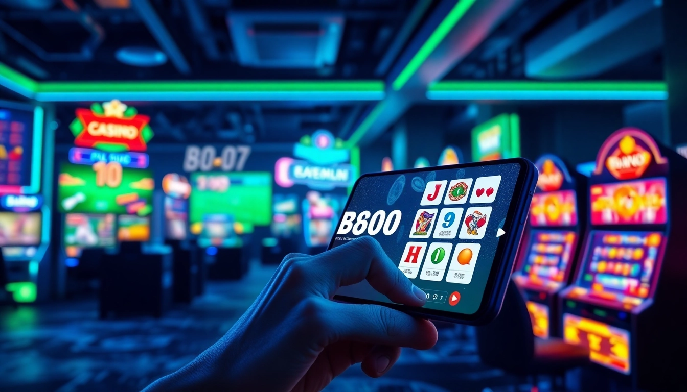 Discover the dynamic gaming experience at bk860s.com with a user engaging on a smartphone.