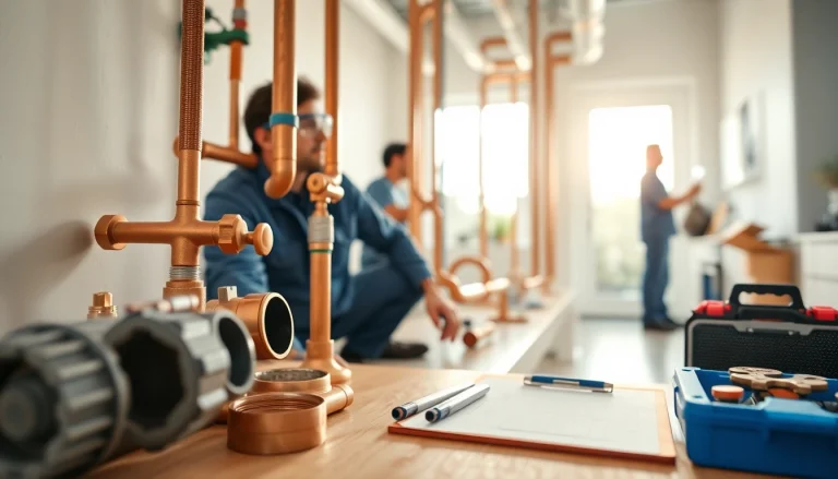 Whole house repiping services Tampa with professionals executing high-quality plumbing tasks.