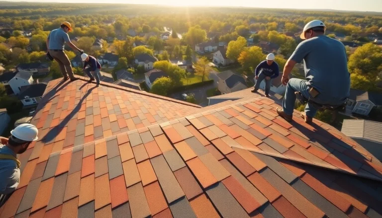 Roofing installation professionals at work in South Jersey, showcasing quality craftsmanship.