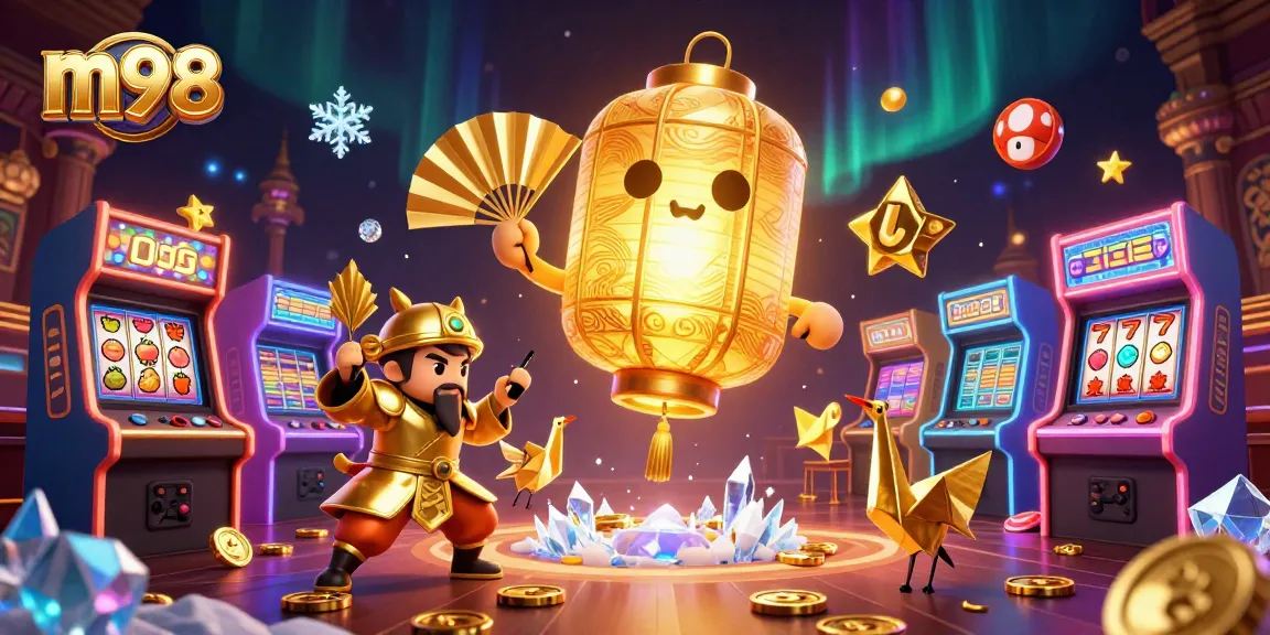 Experience the vibrant m98 online casino scene with unique characters and engaging gaming elements.